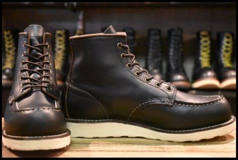 【7.5D 美品 24年】レッドウィング 8849 アイリッシュセッター ブラック プレーリー 黒 モック 茶芯 レースアップ ブーツ HOPESMORE