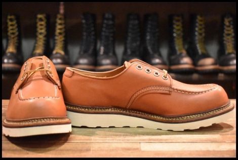 【8D 未使用 12年 アップサイクル】レッドウィング 8103 オックスフォード 赤茶 オロラセット モック ローカット ブーツ redwing HOPESMORE