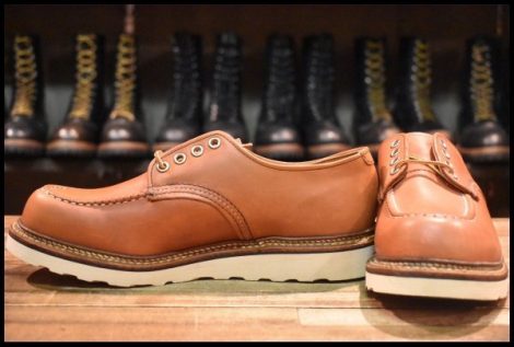 【8D 未使用 12年 アップサイクル】レッドウィング 8103 オックスフォード 赤茶 オロラセット モック ローカット ブーツ redwing HOPESMORE