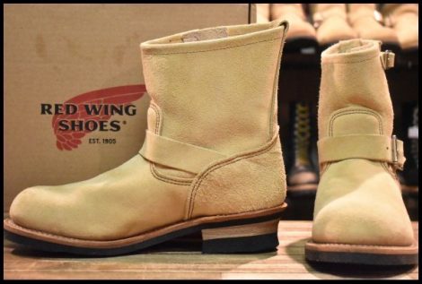 【9.5D 箱付 美品 14年】レッドウィング 2965 ショート スエードエンジニア ホーソーンアビレーンラフアウト スチール redwing HOPESMORE