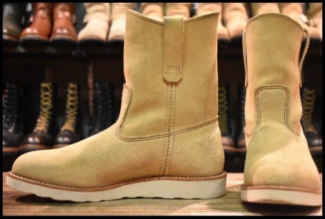 【9E 美品 25年】レッドウィング 8168 スエード ペコス ホーソーンアビレーンラフアウト ブーツ redwing HOPESMORE