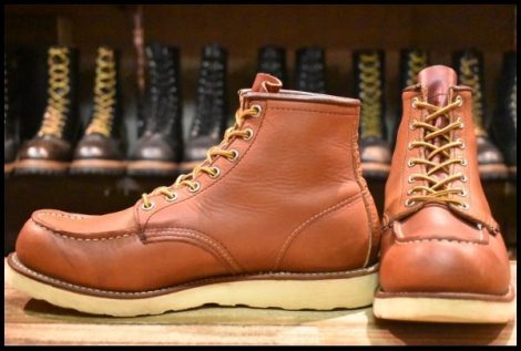 【9D 良品 04年】レッドウィング 8131 アイリッシュセッター 赤茶 オロラセット モックトゥ 8875 ブーツ redwing HOPESMORE