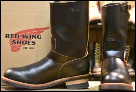 【9.5D 箱付 美品 25年】レッドウィング 2966 ブラック クローンダイク エンジニア 黒 茶芯 スチール無し ブーツ redwing HOPESMORE