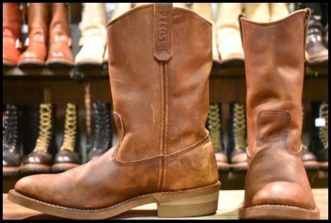 【10E 良品 11年】レッドウィング 8159 ペコス 茶 ブラウン アンバー ハーネス プルオン 1155 ブーツ redwing pecos HOPESMORE