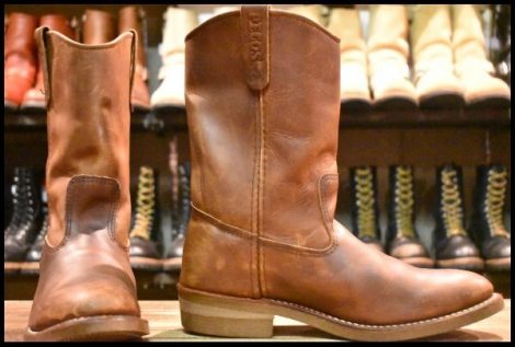 【10E 良品 11年】レッドウィング 8159 ペコス 茶 ブラウン アンバー ハーネス プルオン 1155 ブーツ redwing pecos HOPESMORE