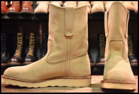 【5D 美品 07年】レッドウィング 8168 スエード ペコス ホーソーン アビレーン ラフアウト プルオン ブーツ redwing pecos HOPESMORE