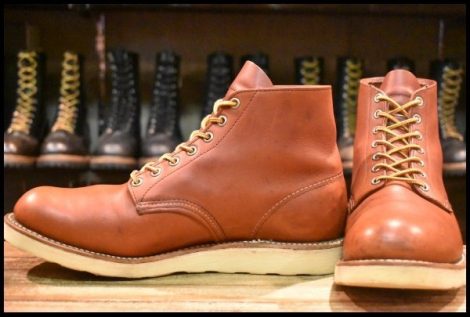 【10.5D 良品 08年】レッドウィング 8166 アイリッシュセッター 赤茶 オロラセット プレーントゥ 編み上げ ブーツ redwing HOPESMORE