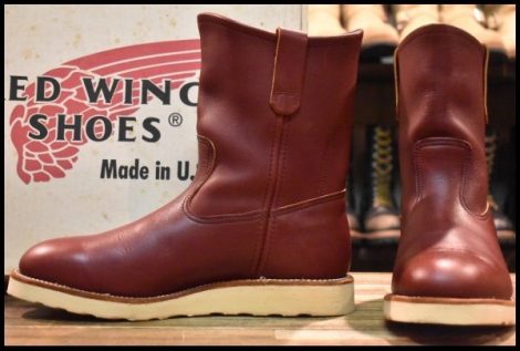 【8E 箱付 美品 99年】レッドウィング 8866 ペコス 赤茶 オロラセット プルオン クッションソール ブーツ redwing pecos HOPESMORE