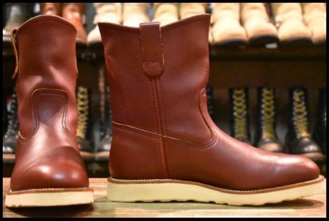 【8E 箱付 美品 99年】レッドウィング 8866 ペコス 赤茶 オロラセット プルオン クッションソール ブーツ redwing pecos HOPESMORE