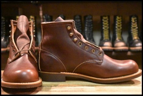 【8.5D 箱付 未使用 24年】レッドウィング 3340 ブラックスミス ブラウン ブライアー オイルスリックレザー 茶 ブーツ redwing HOPESMORE