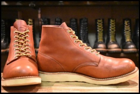【10.5D 良品 08年】レッドウィング 8166 アイリッシュセッター 赤茶 オロラセット プレーントゥ 編み上げ ブーツ redwing HOPESMORE