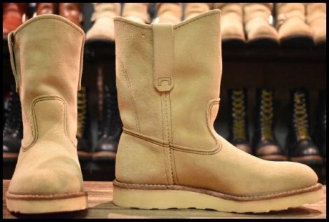 【5D 美品 07年】レッドウィング 8168 スエード ペコス ホーソーン アビレーン ラフアウト プルオン ブーツ redwing pecos HOPESMORE