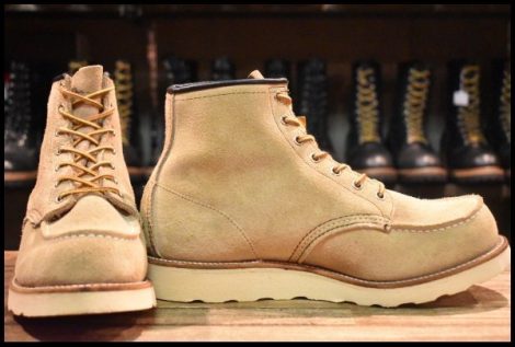 【9E 美品 犬タグ 香港返還モデル】レッドウィング 8173 スエード アイリッシュセッター タン ラフアウト ブーツ redwing HOPESMORE