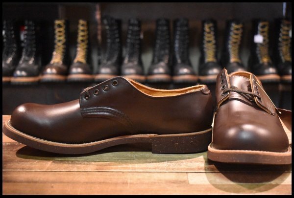 【9D DEAD 羽タグ 98年】レッドウィング 8100 オックスフォード ガラスレザー コレクテッドグレイン フォアマン redwing HOPESMORE