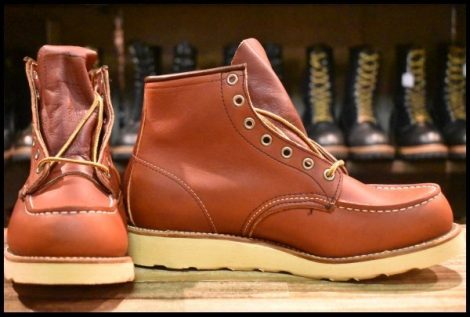 【8.5E 箱付 DEAD 犬タグ 99年】レッドウィング 8875 アイリッシュセッター 赤茶 オロラセット モック 編み上げ ブーツ redwing HOPESMORE