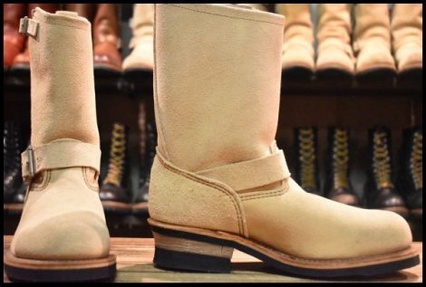 【7D 未使用 07年】レッドウィング 8268 スエード エンジニア ホーソーンアビレーンラフアウト スチールトゥ ブーツ redwing HOPESMORE