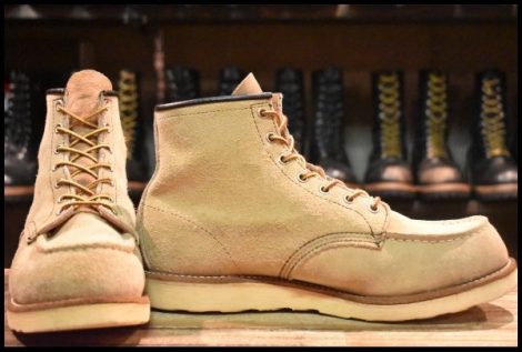 【10E 良品 08年】レッドウィング 8173 スエード アイリッシュセッター ホーソーン ラフアウト モックトゥ ブーツ redwing HOPESMORE
