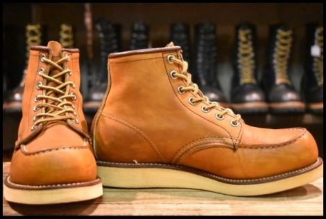 【5.5E 良品 紺タグ 00年】レッドウィング 8885 アイリッシュセッター 茶 オロイジナル モックトゥ ブーツ 875 redwing HOPESMORE