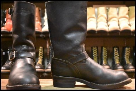 【9D 良品 03年】WESCO ウエスコ ボス 11インチハイト ブラック 黒 ビブラム430シングル エンジニア ブーツ BOSS HOPESMORE