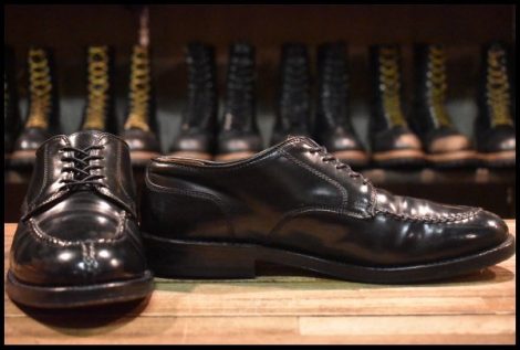 【7.5D 良品】ALDEN オールデン 24512 オックスフォード NST ブラック コードバン シューズ 編み上げ 短靴 ブーツ HOPESMORE