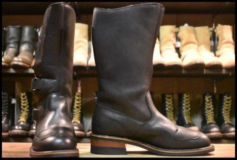 【9D 良品】Chippewa チペワ ラリーブーツ エンジニア 27862 黒 ブラック マジックベルト 12インチハイト ブーツ HOPESMORE