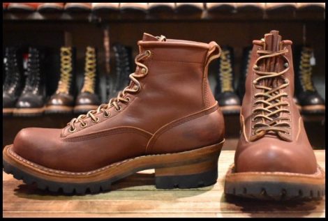 【9E 良品】WHITE’S ホワイツ スモークジャンパーLTT レッドドッグ 赤茶 ビブラムハーフスリップ 編み上げ レースアップブーツ HOPESMORE