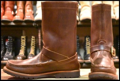 【6.5D 美品 白タグ】RUSSELL MOCCASIN ラッセルモカシン ゼファーブーツ ブラウンクロムエクセル 茶 ビブラム ブーツ HOPESMORE