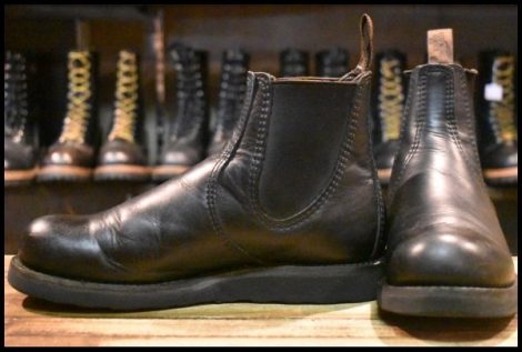 【7.5D 良品 23年】レッドウィング 3194 クラシックチェルシー サイドゴア ブラック ハーネス 黒 ブーツ redwing HOPESMORE