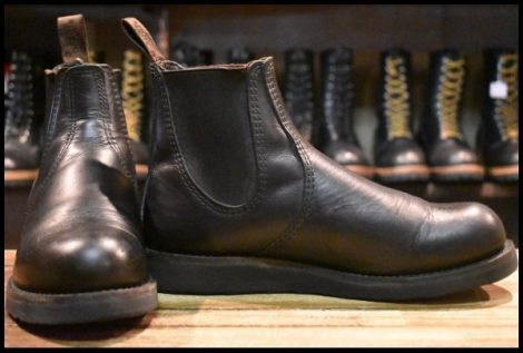 【7.5D 良品 23年】レッドウィング 3194 クラシックチェルシー サイドゴア ブラック ハーネス 黒 ブーツ redwing HOPESMORE