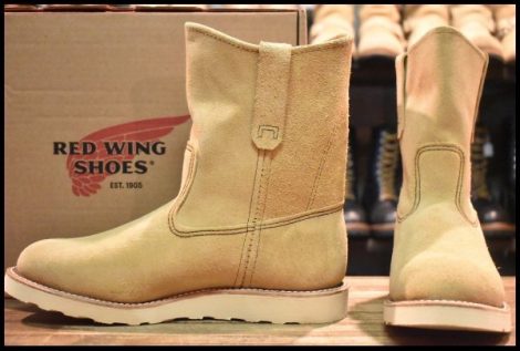 【9E 箱付 未使用 15年】レッドウィング 8168 スエード ペコス ホーソーンアビレーンラフアウト ブーツ redwing pecos HOPESMORE