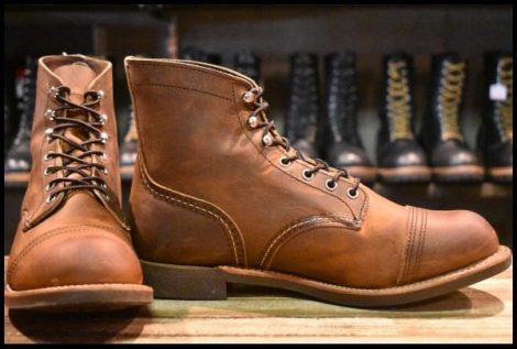 【9D 箱付 美品 23年】レッドウィング 8085 アイアンレンジャー ブラウン カッパーラフ＆タフ アイアンレンジ ブーツ redwing HOPESMORE