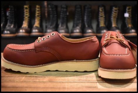 【7D DEAD 犬タグ 97年】レッドウィング 8104 オックスフォード 赤茶 オロラセット ローカット 編み上げ 8103 ブーツ redwing HOPESMORE