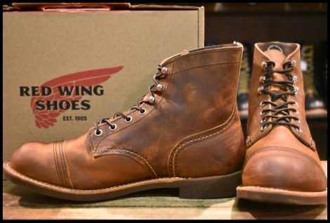 【9D 箱付 美品 23年】レッドウィング 8085 アイアンレンジャー ブラウン カッパーラフ＆タフ アイアンレンジ ブーツ redwing HOPESMORE