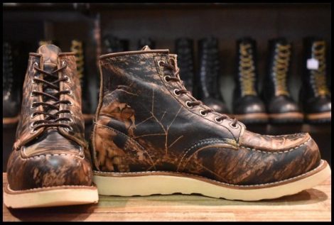【8E 良品 16年】レッドウィング 8884 アイリッシュセッター カモフラ 迷彩 リアルツリー モックトゥ 編み上げ ブーツ redwing HOPESMORE