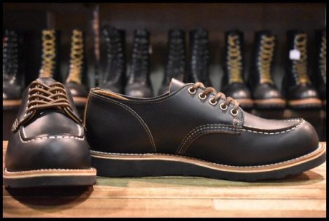 【10D 美品 17年 カスタム】レッドウィング 9894 オックスフォード 黒 ブラック クローンダイク モックトゥ 短靴 ブーツ redwing HOPESMORE