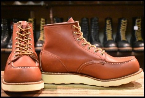 【9EE 美品 犬タグ 98年】レッドウィング 8875 アイリッシュセッター 赤茶 オロラセット モックトゥ ブーツ redwing HOPESMORE