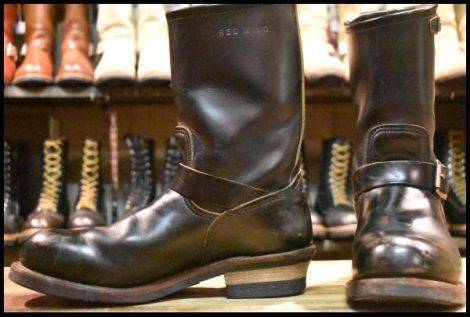 【9D 良品 14年】レッドウィング 9268 エンジニア 黒 ブラック クローンダイク スチールトゥ ブーツ redwing HOPESMORE
