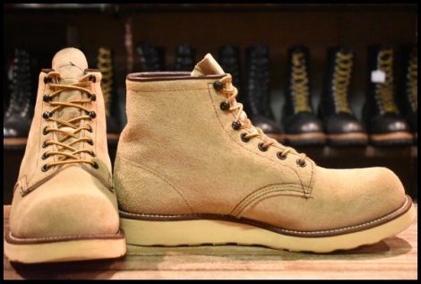 【8.5E 箱付 美品 クラプトンモデル 羽タグ 00年】レッドウィング 2001 スエード アイリッシュセッター 編み上げ ブーツ redwing HOPESMORE