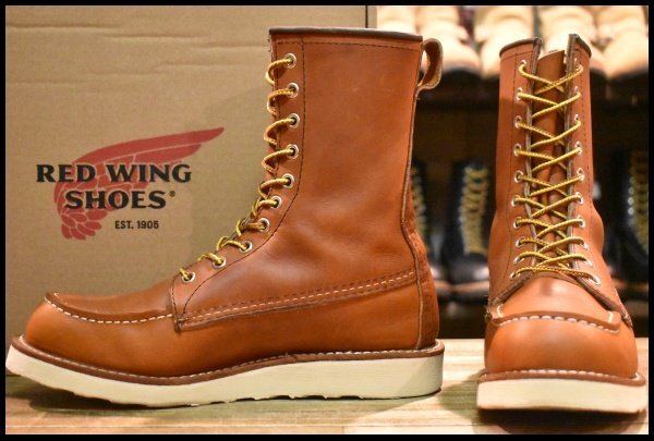 【6.5D 箱付 美品 22年】レッドウィング 877 ロング アイリッシュセッター 茶 オロレガシー モックトゥ 編み上げ ブーツ redwing HOPESMORE