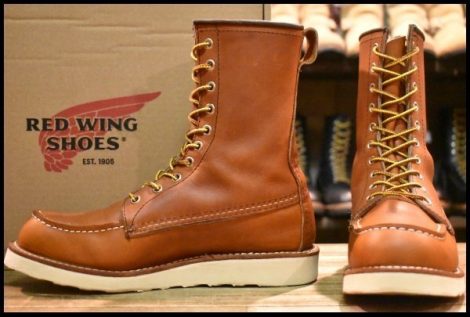 【6.5D 箱付 美品 22年】レッドウィング 877 ロング アイリッシュセッター 茶 オロレガシー モックトゥ 編み上げ ブーツ redwing HOPESMORE