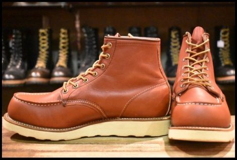 【9EE 美品 犬タグ 98年】レッドウィング 8875 アイリッシュセッター 赤茶 オロラセット モックトゥ ブーツ redwing HOPESMORE