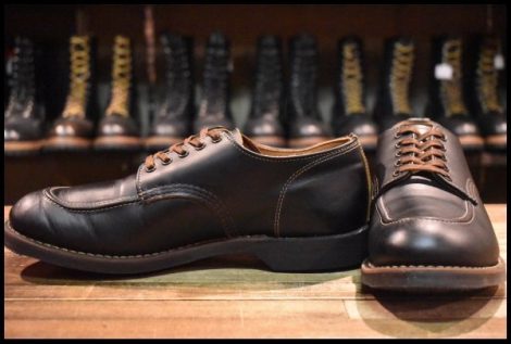 【8D 美品 18年】レッドウィング 8070 スポーツ オックスフォード 黒 クローンダイク モックトゥ 短靴 ブーツ redwing HOPESMORE