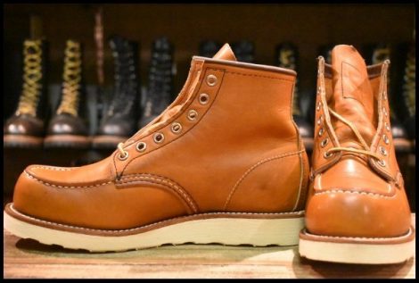 【7E 未使用 19年 アップサイクル】レッドウィング 875 アイリッシュセッター 茶 オロレガシー モックトゥブーツ redwing HOPESMORE