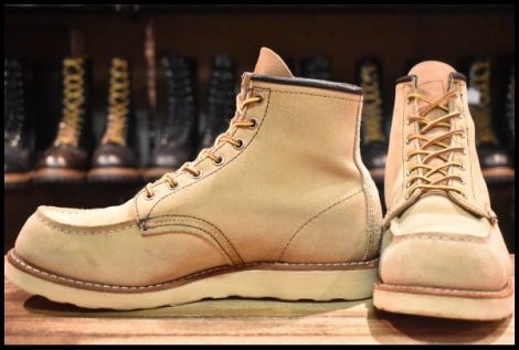 【8E 良品 11年】レッドウィング 8173 スエード アイリッシュセッター ホーソーン ラフアウト モックトゥ ブーツ redwing HOPESMORE