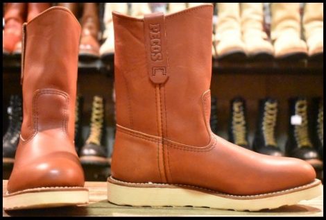 【5.5D 未使用 14年】レッドウィング 8866 ペコス 赤茶 オロラセット プルオン ブーツ redwing pecos HOPESMORE