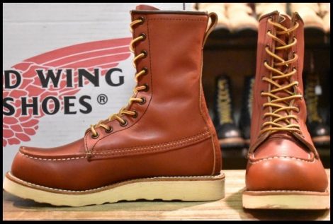 【6D 箱付 美品 犬タグ復刻 18年】レッドウィング 8877 ロング アイリッシュセッター オロラセット モックトゥ ブーツ redwing HOPESMORE