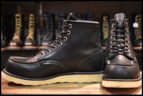 【6.5E 美品 08年】レッドウィング 8179 アイリッシュセッター 黒 ブラッククローム モックトゥ 8130 ブーツ redwing HOPESMORE