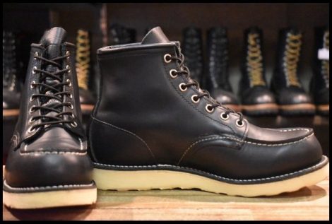 【6.5E 美品 08年】レッドウィング 8179 アイリッシュセッター 黒 ブラッククローム モックトゥ 8130 ブーツ redwing HOPESMORE