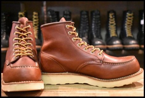 【6.5D 良品 08年】レッドウィング 9106 アイリッシュセッター 赤茶 レッド ブラウン モックトゥ 8875 ブーツ redwing HOPESMORE
