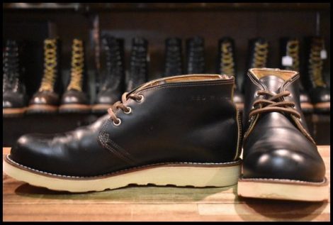 【8D 美品 18年】レッドウィング 9852 チャッカ ブラック クローンダイク 黒 アイリッシュセッター ブーツ redwing HOPESMORE